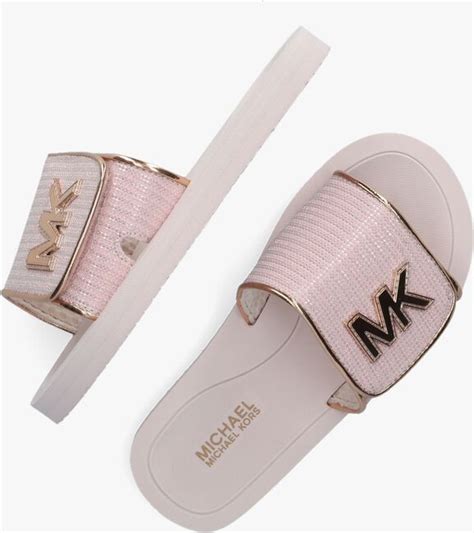 roze michael kors teenslipper|Designerslippers, badslippers en pantoffels .